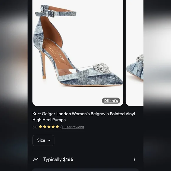 From Kurt Geiger London, the Belgravia Vinyl High - Denim Color - Picture 1 of 10